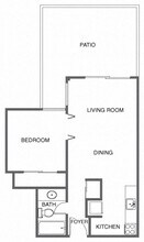 1 Bed, 1 Bath B224 B224 floor plan